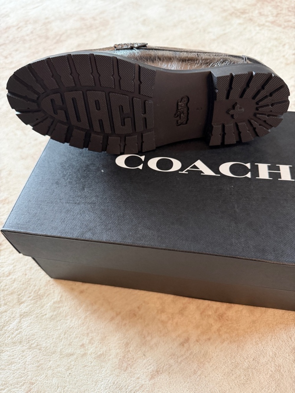 Coach Women's Jocelyn Penny Loafers Metallic Size 5 - Picture 5 of 6